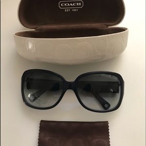Blue Coach sunglasses